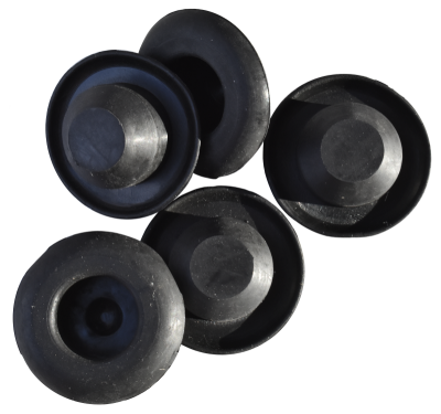 55-01 Jeep CJ5, CJ6, CJ7, CJ8, YJ  XJ 1 Inch, Rubber, Drain Plugs, 5 Pk.