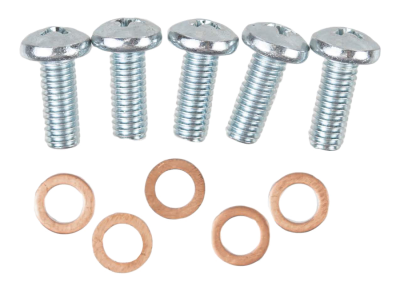 55-59 CHEV/GMC FUEL SENDING UNIT TO TANK SCREWS WITH COPPER CRUSH WASHERS, 10PC