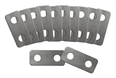 64-72 CHEV/GMC P/U, SUBURBAN AND BLAZER DOOR LOCK STRIKER SHIM PACK, 12 PIECES. REPLACES ORIGINAL PART NUMBER 3904470