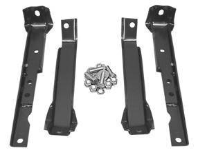 67-72 C-10/GMC 4/2WD SHORTBED W/LEAF SPRING SUSP  REAR BUMPER BRACKET 4PC SET