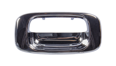 99-06 CV SILVERADO AND MC SIERRA TAILGATE HANDLE BEZEL, CHROME PLATED, ALSO FITS 07 CLASSIC AND 05-08 HUM H2