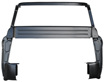 KP - 55-59 CHEVY/GMC PICKUP FULL INNER CAB BACK PANEL, W/BIG BACK GLASS, W/B PILLARS AND INNER CAB CORNERS