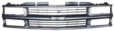 KP - 94-98 CHEVY PICKUP AND SUBURBAN GRILLE, PAINT TO MATCH, FOR COMPOSITE HEADLIGHTS