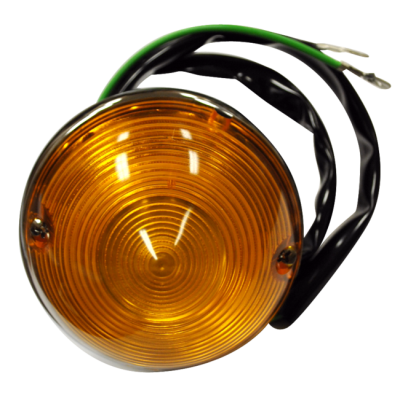 55-57 CHEVY TRUCK PARK LIGHT ASSEMBLY W/AMBER LENS L/H=R/H