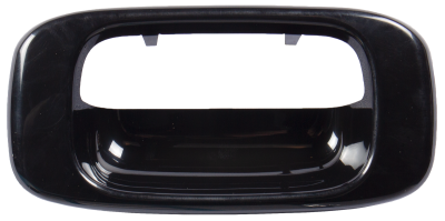 99-06 CV SILVERADO AND MC SIERRA TAILGATE HANDLE BEZEL, SMOOTH BLACK, ALSO FITS 07 CLASSIC AND 05-08 HUM H2