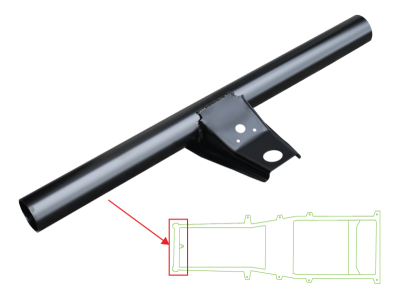 '97-'06 TJ WRANGLER FRONT FRAME CROSSMEMBER WITH BODY MOUNT SUPPORT - Image 2