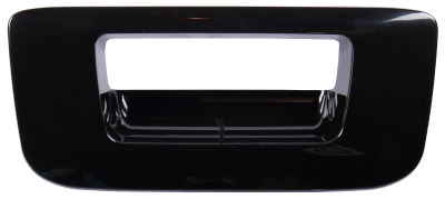 07-13 CV SILVERADO AND MC SIERRA TAILGATE HANDLE BEZEL, SMOOTH BLACK, W/O KEY HOLE, W/O CAMERA