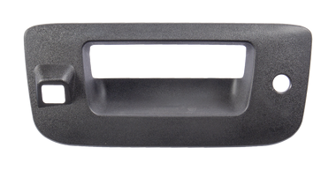 07-13 CV SILVERADO AND MC SIERRA TAILGATE HANDLE BEZEL, TEXTURED BLACK, W/KEY HOLE, W/CAMERA