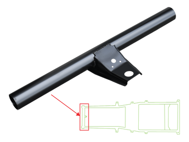 87-95 YJ WRANGLER FRONT FRAME CROSSMEMBER WITH FRONT BODY MOUNT