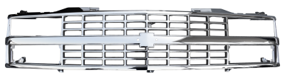 88-93 CHEVY PICKUP CUSTOM ALL CHROME GRILLE FOR TRUCKS WITH COMPOSITE HEADLIGHTS