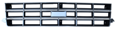 82-90 CHEVY S10 PICKUP GRILLE CHROME AND BLACK FOR 4WD