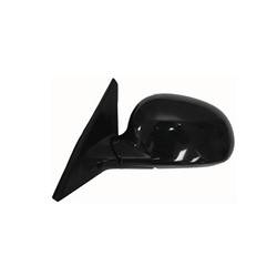 1992-1995 Honda Civic Driver's Side Door Mirror Power Adjustment, Manual Folding, Non-Heated, Gloss Black