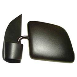 1992-2007 Ford Econoline Van Driver's Side Door Mirror Manual Adjustment, Manual Folding, Non-Heated, Textured, Flat Lens