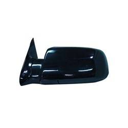 1988-1998 Chevy Pickup, GMC Pickup 1992-1994 Chevy K5 Blazer 1995-2000 Chevy Tahoe 1992-1999 Chevy Suburban, GMC Suburban, Yukon 1999-2000 Cadillac Escalade Drivers Side Door Mirror Power Adjustment, Manual Folding, Non-Heated, Paint To Match, Gloss Black