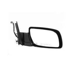 1988-1998 Chevy Pickup, GMC Pickup 1992-1994 Chevy K5 Blazer 1992-1999 Chevy Suburban, GMC Suburban, Yukon  1995-2000 Chevy Tahoe 1999-2000 Cadillac Escalade Passenger's Side Door Mirror Power Adjustment, Manual Folding, Heated, Paint To Match, Black